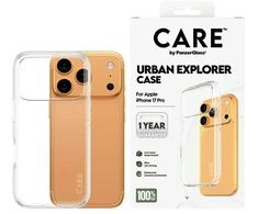„Panzer Glass CARE by PanzerGlass Flagship Urban Explorer“ dėklas su skaidriu rėmeliu, skirtas „iPhone 17 Pro“ – permatomas