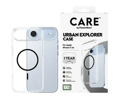 Panzer Glass „CARE by PanzerGlass“ flagmaninis „Urban Explorer“ dėklas su juodu „MagSafe“, skirtas „iPhone Air“ – permatomas