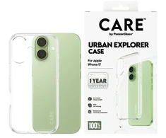 „Panzer Glass CARE by PanzerGlass Flagship Urban Explorer“ dėklas su skaidriu rėmeliu, skirtas „iPhone 17“ – permatomas