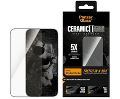Panzer Glass Ceramic Screen Protector PanzerGlass w. FastLift in-a-box do iPhone 18 Pro Max / 17 Pro Max