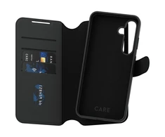 Dėklas Panzer Glass CARE by PanzerGlass Feature Case Tango Du viename piniginė Qi Suderinamas Samsung Galaxy S25 Plus, Juodas