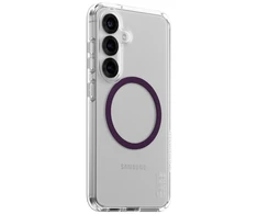 Dėklas Panzer Glass CARE by PanzerGlass Flagship Urban Combat Violetinė QI Samsung Galaxy S25 skaidrus