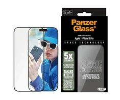 Panzer Glass PanzerGlass keraminė ekrano apsauga Apple iPhone 16 Pro, itin plati (skaidri)