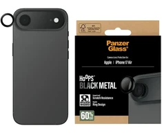 Panzer Glass „PanzerGlass Hoops“ grūdinto stiklo ekrano apsauga, skirta „iPhone Air“ (juodas)