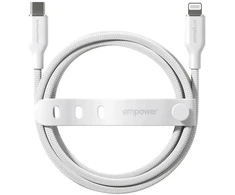 Panzer Glass PanzerGlass Racing duomenų perdavimo ir įkrovimo kabelis | USB-C į Lightning | 60 W | 1,2 m | sidabrinis, baltas