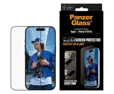 Panzer Glass Grūdintas stiklas PanzerGlass Ultra-Wide Fit Fastfit do iPhone 17 / 16 Pro
