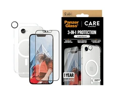 Panzer Glass Apsauginis rinkinys CARE by PanzerGlass Flagship 3in1 Dėklas+stiklas+kameros apsauga skirtas Apple iPhone 16e