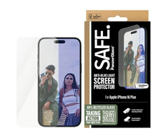 Panzer Glass PanzerGlass SAFE iš PanzerGlass EyeCare | Ekrano apsauga | Apple | iPhone 16 Plus | Stiklas | Skaidrus | Itin platus pritaikymas