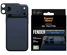 Panzer Glass PanzerGlass Fender Camera Protector Tempered Glass Lens Screen Protector for iPhone 17 Pro Max - Mėlyna