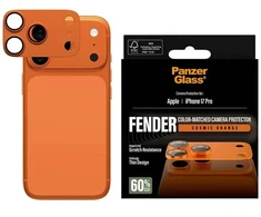 Panzer Glass PanzerGlass Fender Camera Protector Tempered Glass Lens for iPhone 17 Pro - Oranžinis