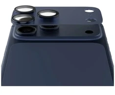 Panzer Glass Grūdintas stiklas fotoaparato objektyvui PanzerGlass Fender Camera Protector, skirtas iPhone 17 Pro Max, mėlynas