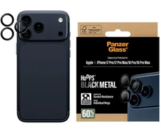 „Panzer Glass PanzerGlass Hoops“ grūdinto stiklo ekrano apsauga, skirta „iPhone 17 Pro / 17 Pro Max / 16 Pro / 16 Pro Max“ (juodas)