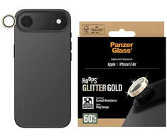 Panzer Glass Grūdintas stiklas na objektyvas PanzerGlass Hoops Glitter do iPhone Air auksinė