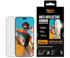 Panzer Glass Tempered PanzerGlass Armor Anti-Reflective Screen Protector w.FastFit in-a-box for iPhone 18 Pro Max