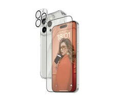 Panzer Glass PanzerGlass Bundle 3in1 set dėklas telefonui skaidrus + plėvelė + kameros apsauga Apple iPhone 15 Pro Max