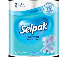 Papīra dvieļi SELPAK Comfort, 2 slāņi, 11.52m, 90 loksnes, 2 ruļļi