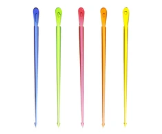 Papstar Kanapių pagaliukai Drop 8cm 500vnt Įvairių spalvų
