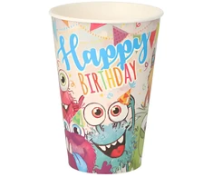 Papstar Popieriniai puodeliai Funny Monsters 10vnt 0,2l