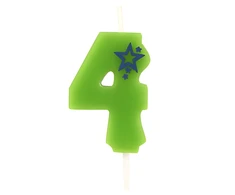 Papstar Žvakutė 4 Žalia