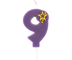 Papstar Žvakutė gimtadienio 9 violetinė