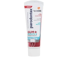 Dantų šepetėlis Parodontax Gum+ Breath &amp; Sensitivity Whitening Dantų pasta 75 ml