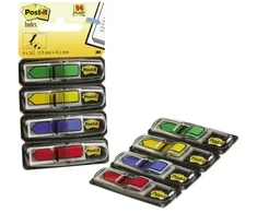 Pašlīpošie indeksi Post-it 4 krāsas bultas veidā