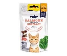 Gimcat Crunchy Snacks Salmon &amp; Spinach traškūs skanėstai lašiša/špinatai 50g
