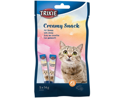 TRIXIE kreminis skanėstas katėms su krevetėmis, 5x14 g