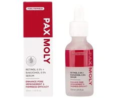 PaxMoly Daily High Strength 0.3% Retinol + 0.5% Bakuchiol Anti-Aging &amp; Repairing Night Serum For Face, 30 ml