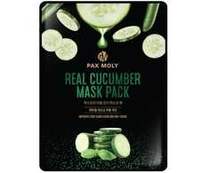 PaxMoly, Real Cucumber, Anti-Aging, Sheet Mask, For Face, 25 ml