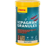 Peldoša, mīksta granulu barība dekoratīvajām zivīm - Sera Vipagran Granules 1.000ml (370g)