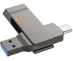 HOCO atmintis USB A + USB C UD15 64GB USB3.2