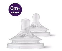 Philips AVENT Natural Response 6+ mėn. Nr. 5 vidutinės tėkmės žindukai, 2 vnt.
