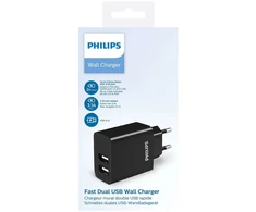 Philips DLP2610 Charger 2xUSB Juodas