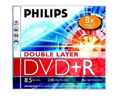 Philips PHILIPS DVD+R DL 8.5GB JEWEL CASE