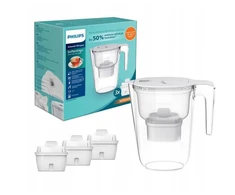 Philips AWP2943WHT3/58 + 3 filtry Micro X-Clean Softening+ balta