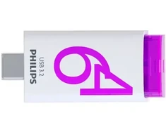 PHILIPS USB-C 3.2 Gen 1 Flash Drive Click Magic Violetinė 64GB