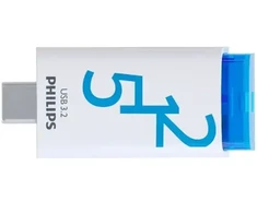 PHILIPS USB-C 3.2 Gen 1 Flash Drive Click Ocean Mėlyna 512GB
