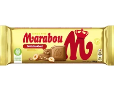 Piena šokolāde MARABOU ar lazdu riekstiem, 170 g