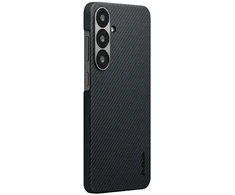 Dėklas PITAKA Ultra-Slim MagSafe skirtas Samsung Galaxy S25 juodos ir pilkos spalvos