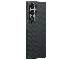 Dėklas PITAKA Ultra-Slim MagSafe skirtas Samsung Galaxy S25 Ultra juodos ir pilkos spalvos