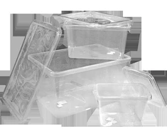 Dėžė su dangčiu Basic box Plast Team 52L permatoma