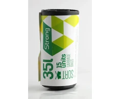 Plasta Atkritumu maisi SORTEX, tilpums 35 L, 15 gab., 30 mkr, melni, LDPE, 50 x 60 cm