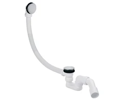 Plastbrno Vonios sifonas EVK0147 Klik Klak Inox, 45°, 40 50mm, L=75cm