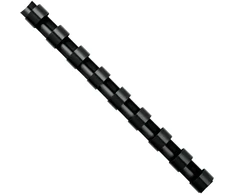Plastmasas spirāles FELLOWES, 14mm, 100 gab./iepak., melnas