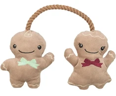 TRIXIE Xmas Imbierinukai ant virvės, pliušas/virvė, 22 cm, su garsu