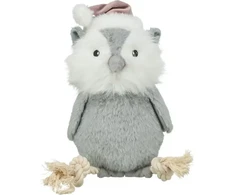 Trixie Xmas Sowa su linką, žaislas, šuniui, pluszowa/linka, 31 cm