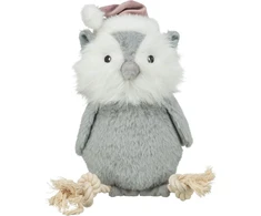 Trixie Xmas Sowa su linką, žaislas, šuniui, pluszowa/linka, 31 cm