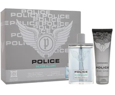 Police Sidabrinis Allure EDT rinkinys vyrams (EDT 100 ml + Dušo želė 100 ml)