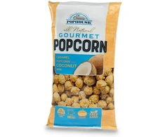 Popkorns POPHOUSE, karameļu ar kokosriekstu skaidiņām, 180g